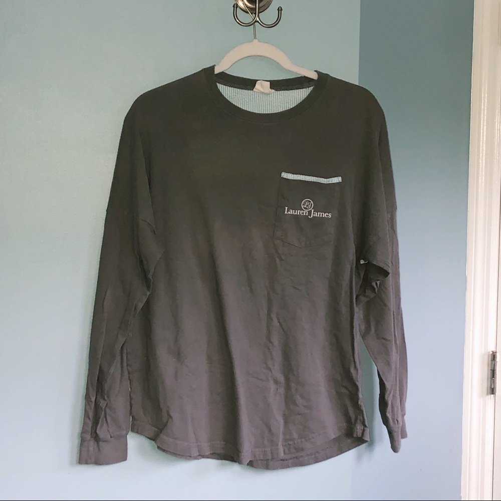 Lauren James Beachcomber: Grey and Mint Seersucker